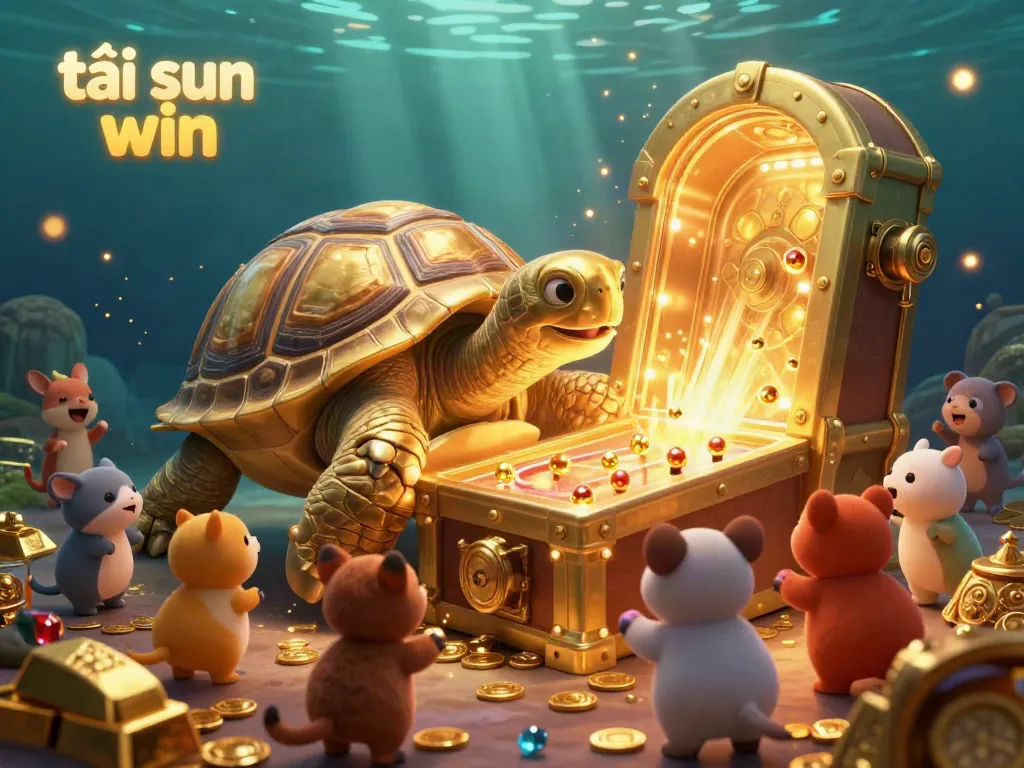 Experience the excitement as you tải sun win with the giant golden tortoise awaiting your play!
