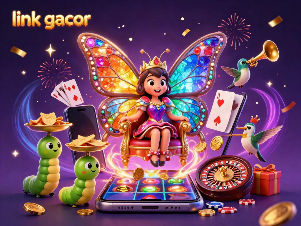 Engage with the link gacor experience featuring vibrant slot games and casino elements.